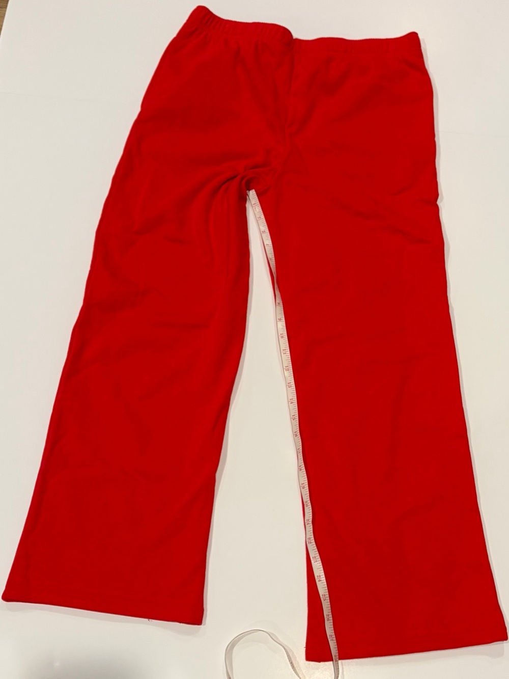 Red Sweatpants with Holiday Strawberry Shortcake & Snowflake Print - Large - Picture 3 of 7